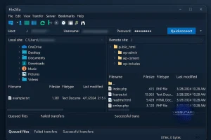 Como usar FileZilla WordPress