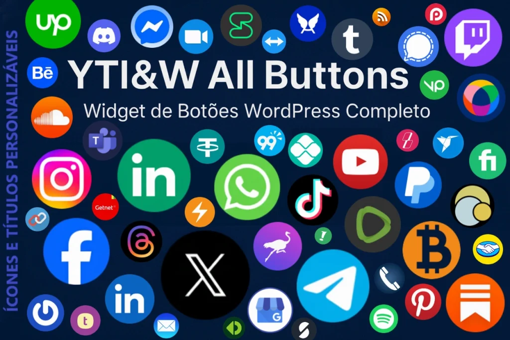 Widget de Botões WordPress Completo: Guia de Ações com PIX, QR-Code e Links Sociais e muito mais!