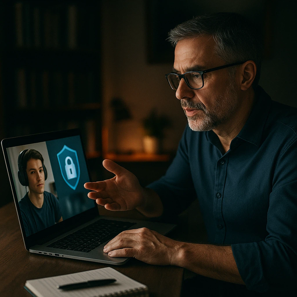 Orientações, indicações e apoio remoto em informática e segurança online.